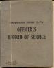 Canadian Army Officer's Record of Service Book (cover)