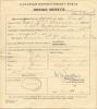 June 7, 1919, Discharge Certificate, front