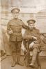 George Steele standing with unknown soldier, nd.