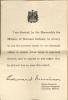 I am directed, by the Honourable the Minister of National Defence, to convey to you the enclosed metal for the deceased officer or soldier whose name is engraved thereon, and to express to you regret that he did not live to wear this award.
Edward Morrison
Major-General
Adjutant-General,
Canadian Militia.