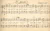 Sheet music, sheet 1 of 2. Heidelberg P.O.W. Camp, Germany, Aug. 1916, WWI
