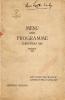 Menu and Programme Christmas 1918 for the 23rd Howitzer Battery