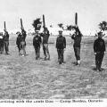 Practicing with the Lewis Gun at Camp Borden