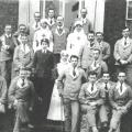 Moose Jaw Military Hospital, 1918.  George Ridgeway is in the back row on the right.