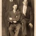 Back row, James Boyd and Gordon Jones; front row, Charles William Parker and Victor Jones, November 10, 1914