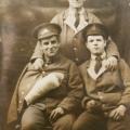 George Steele, wounded, sitting on left, nd.