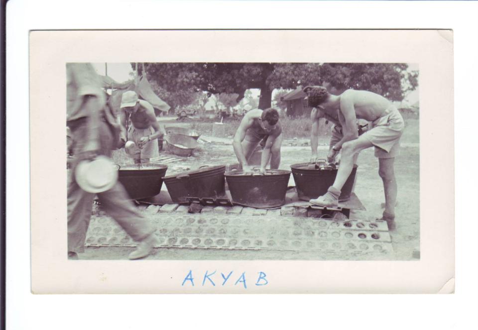 Photo #64
Dishwashing in
Akyab, Burma