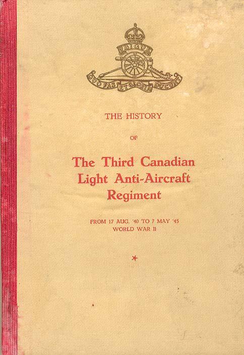 Regimental History, front cover