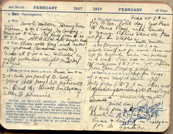 5 February 1917 Wilson diary.