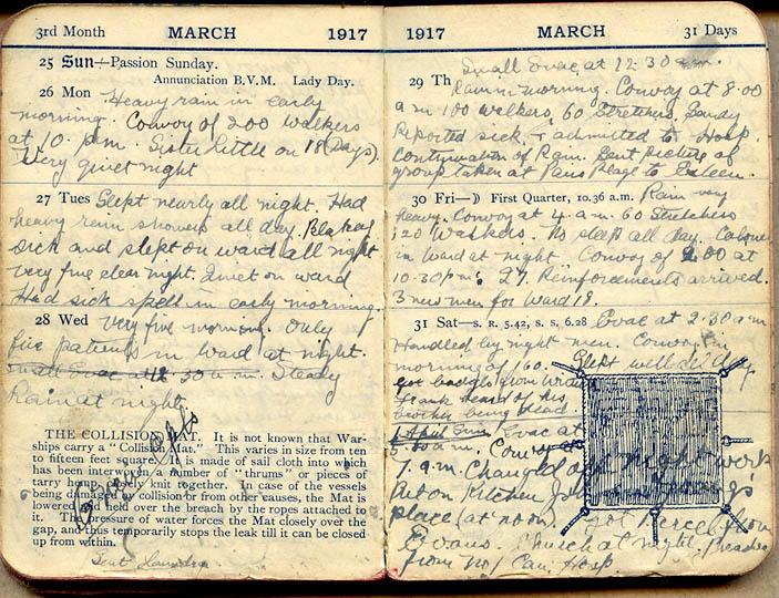 26 March 1917 Wilson diary.