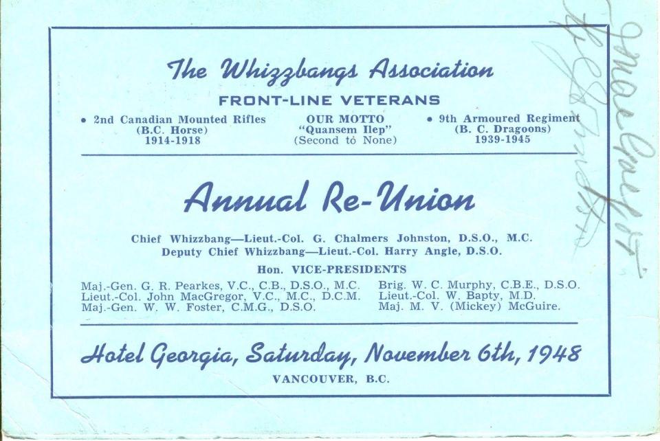 Whizzbangs reunion, 1948