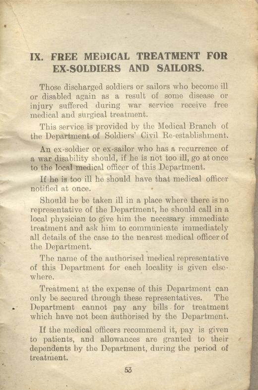 Returned Soldiers Handbook, nd, page 53