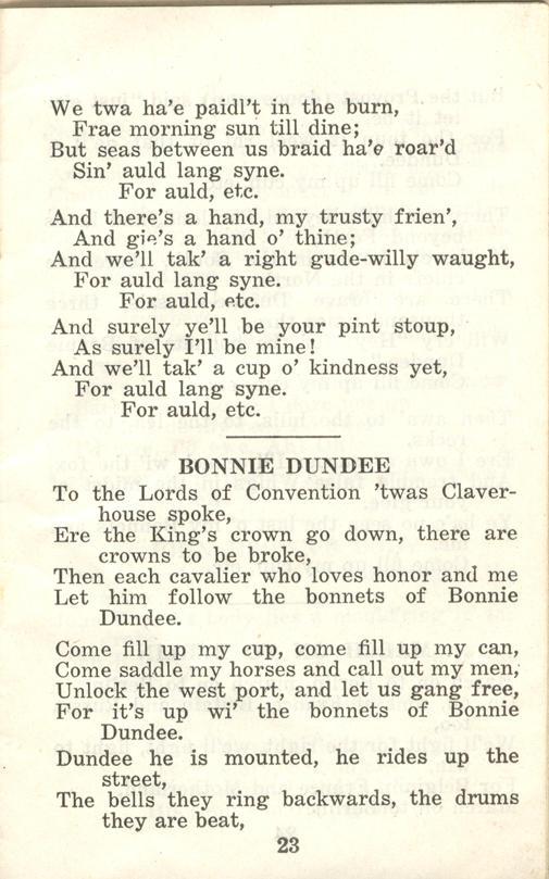 Winnipeg Rifles Songbook, nd, page 23