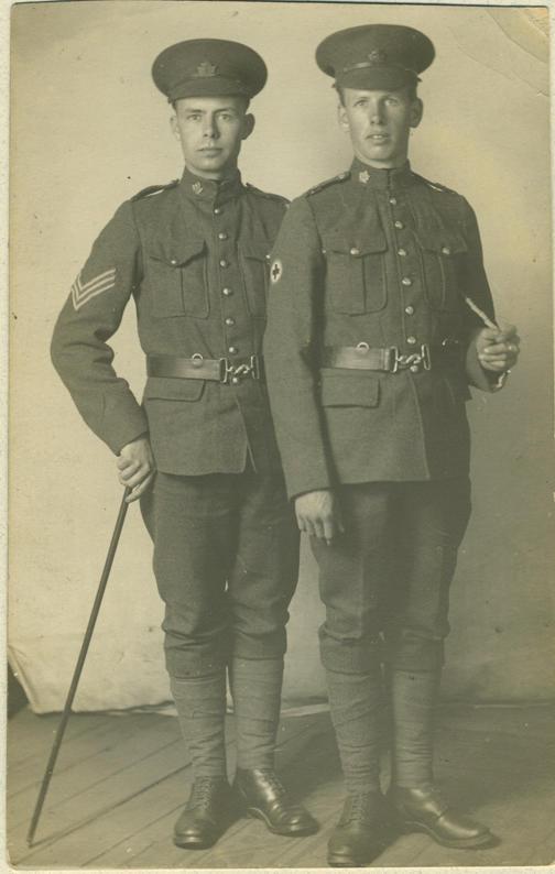 Harry Grant, Canadian Army Dental Corps and Earl Grant, Canadian Army Medical Corps (later transferred to the Royal Flying Corps).