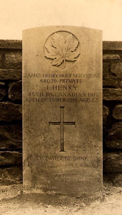 Holt's gravestone