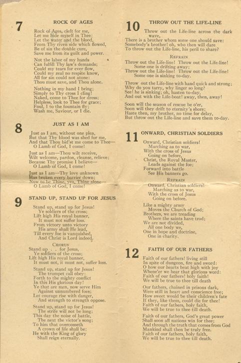 #2 Hymn Sheet