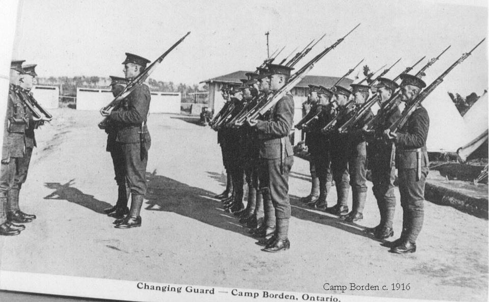 Changing Guard at Camp Borden