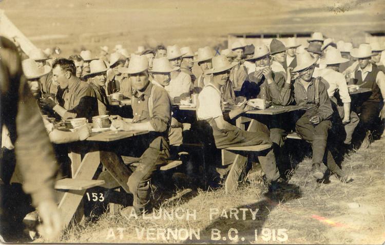 n.d. 22, Lunch party at Vernon BC 1915