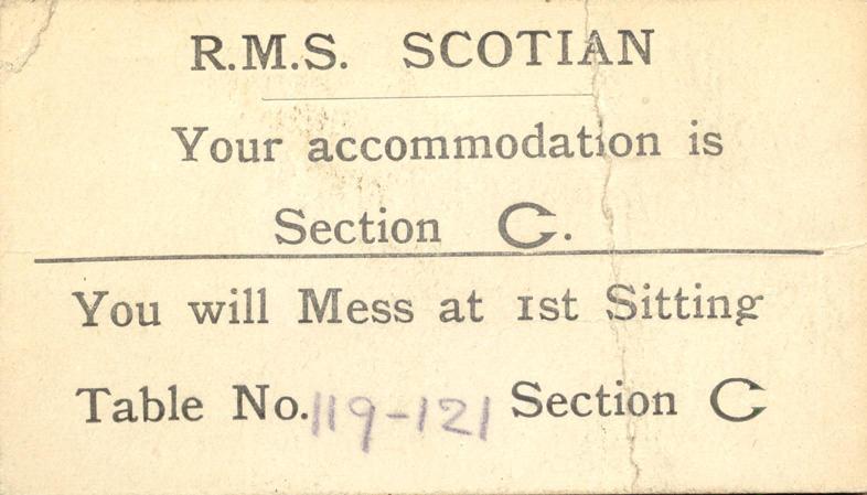 Mess Card