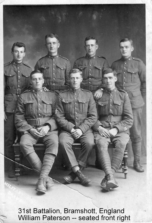 Bramshott group photograph, William Paterson seated front right, nd.