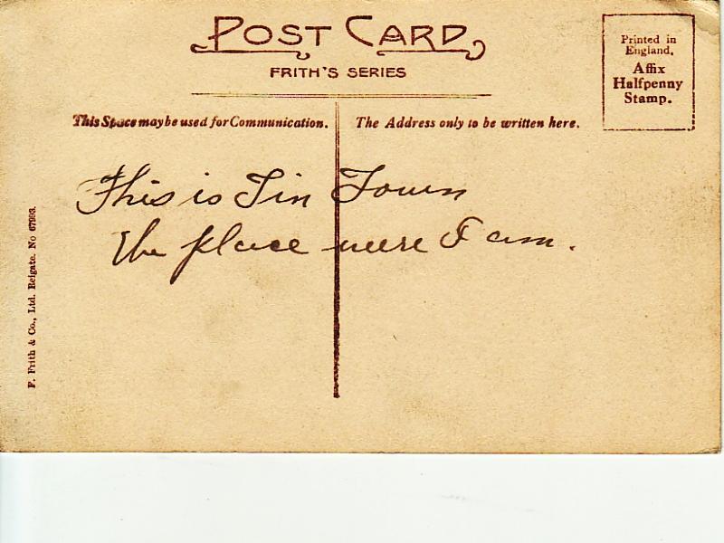 Postcard 1, back