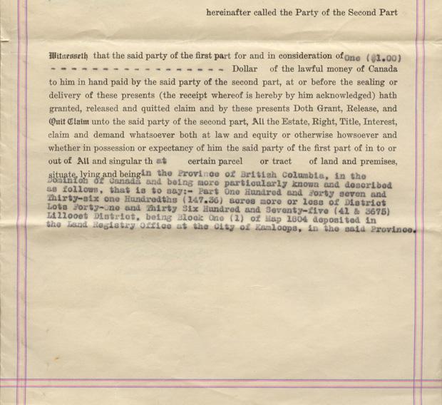 #2 Quit Claim Deed
Jan. 16, 1926