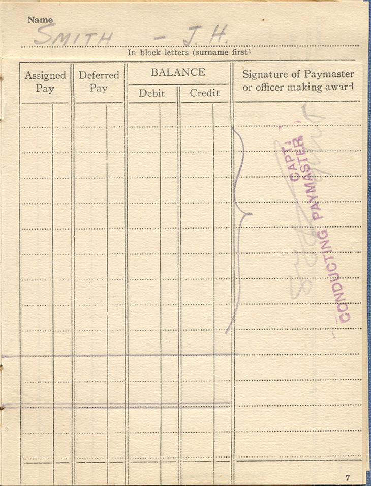 Page 7 of CEF Paybook from May, 1919.