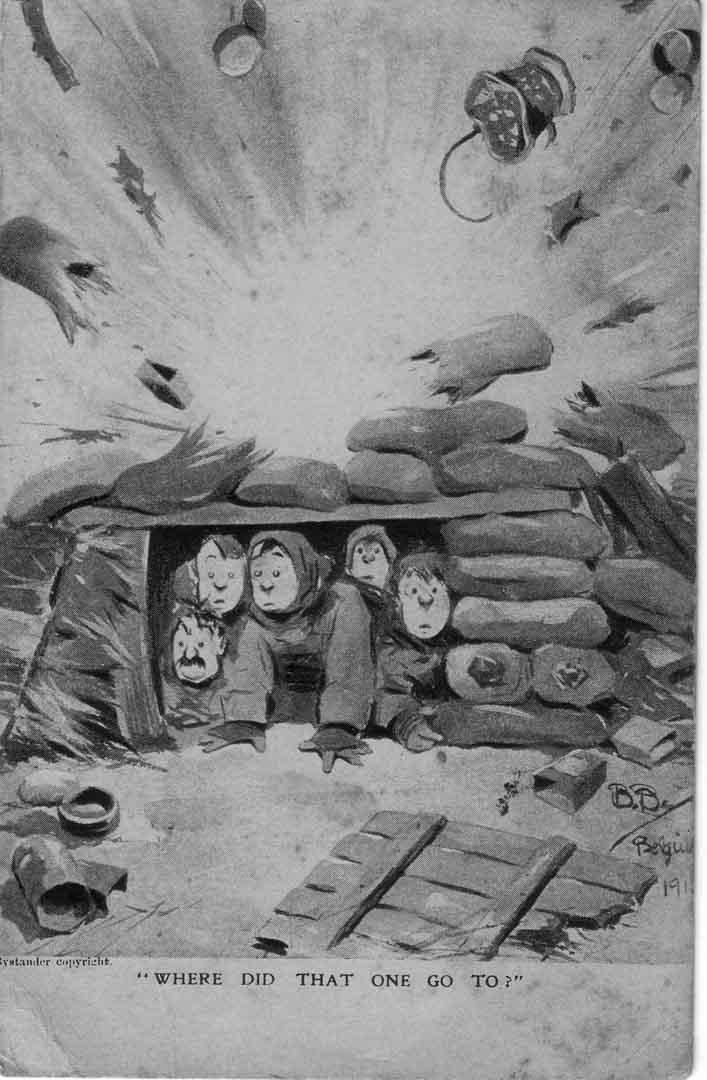 "In the Trenches" Postcard