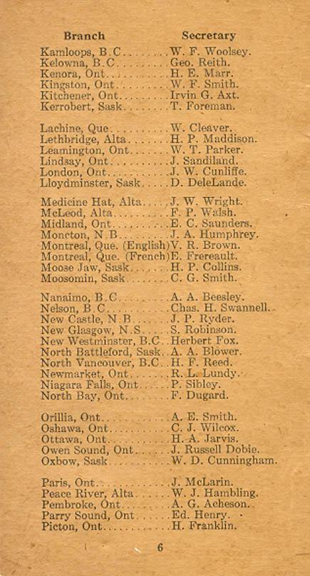 Booklet,
The Great War
Veterans' Association of Canada
Page 6