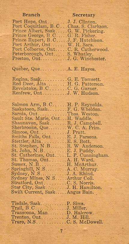 Booklet,
The Great War
Veterans' Association of Canada
Page 7