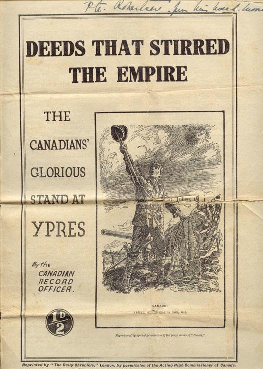 Front Cover of "Deeds that Stirred the Empire" from the "Daily Chronicle" of London.