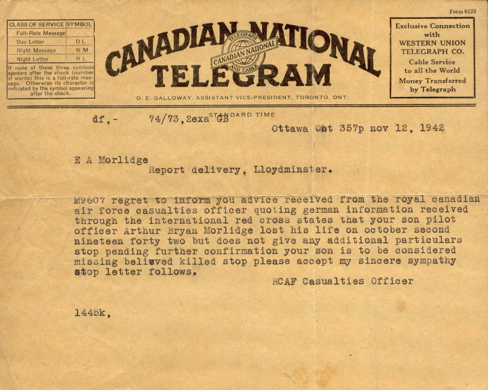 Morlidge Telegram - November 12 1942