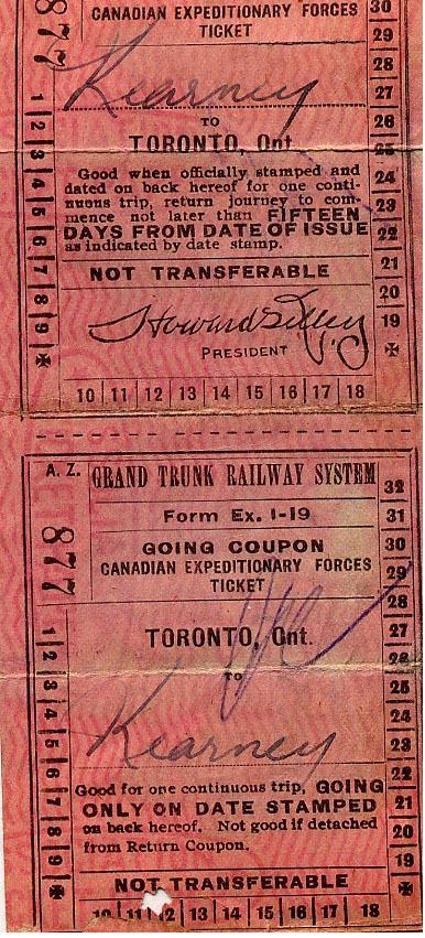 CEF Railway Ticket