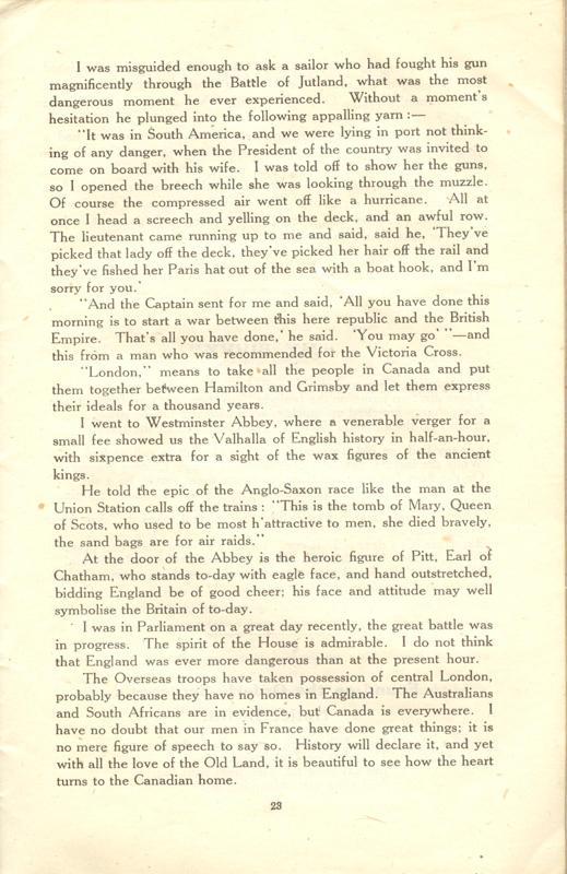 Canadian General Base
Depot Magazine
September 1918
Page 23