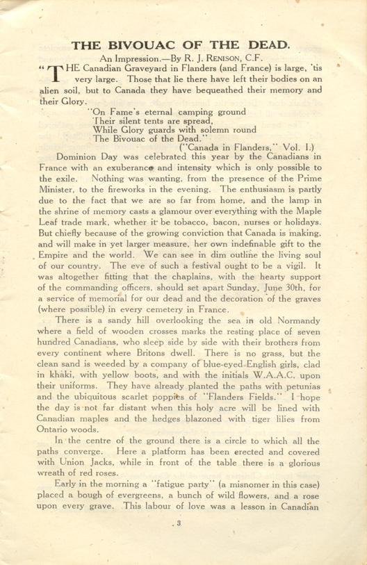 Canadian General Base
Depot Magazine
September 1918
Page 3