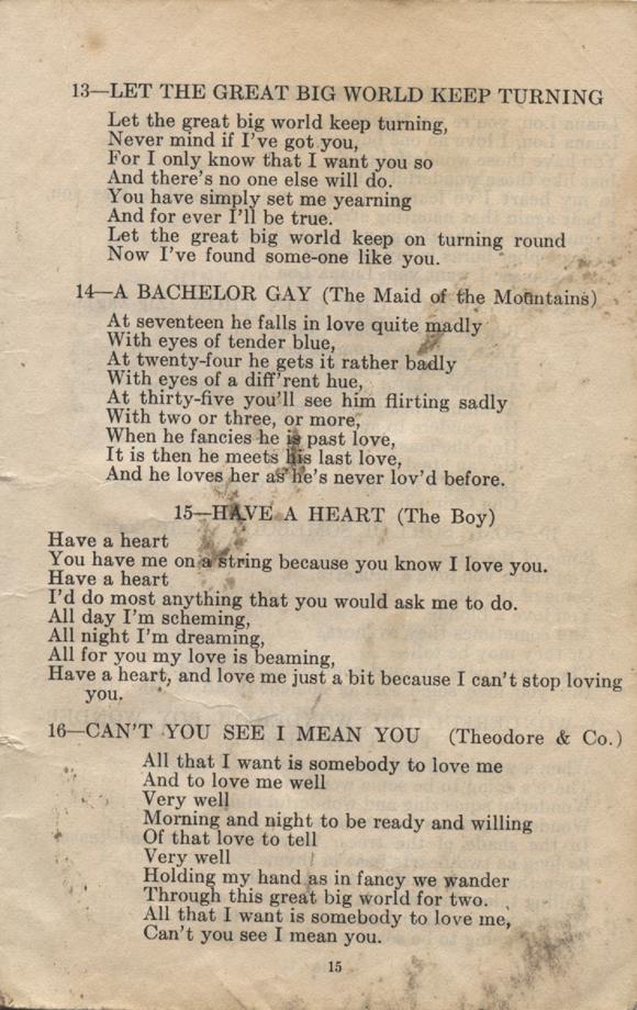 William Daniel Boon. Canadian Soldiers Songbook. Page 15.