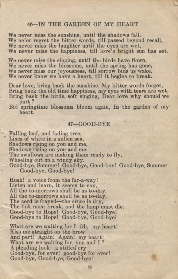William Daniel Boon. Canadian Soldiers Songbook. Page 25.