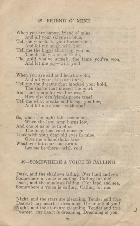 William Daniel Boon. Canadian Soldiers Songbook. Page 26.