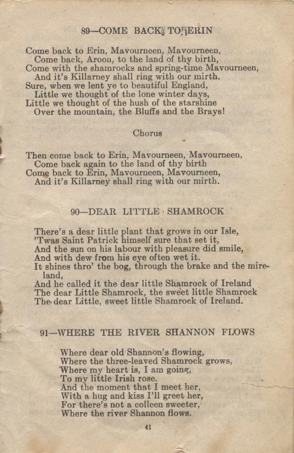 William Daniel Boon. Canadian Soldiers Songbook. Page 41.