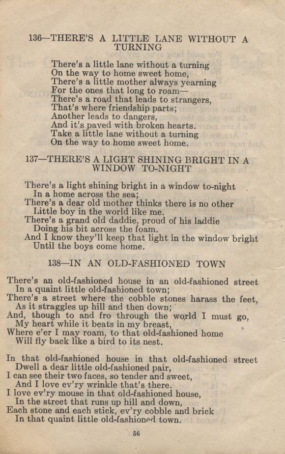 William Daniel Boon. Canadian Soldiers Songbook. Page 56.