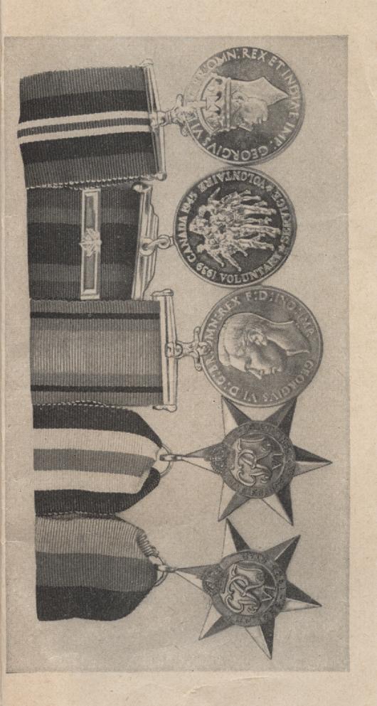 William Daniel Boon. Medal Booklet. Page 10.