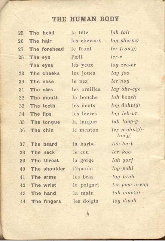 An English-French Booklet
for the British Expeditionary Forces
Page 4