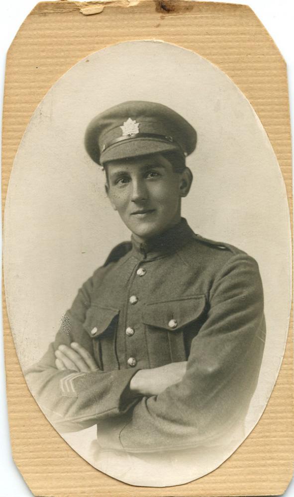 portrait of Private Harold Dean, B.E.F., WWI