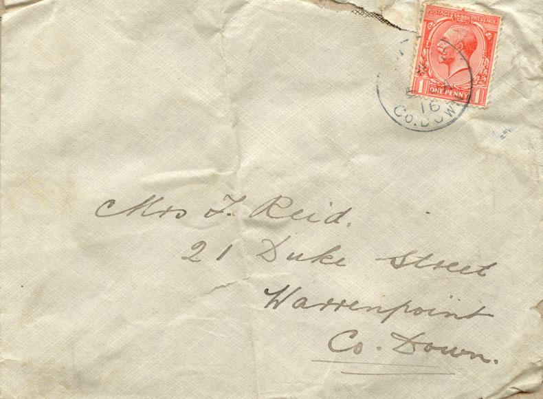 Envelope Post Dated
January 15, 1916
Front