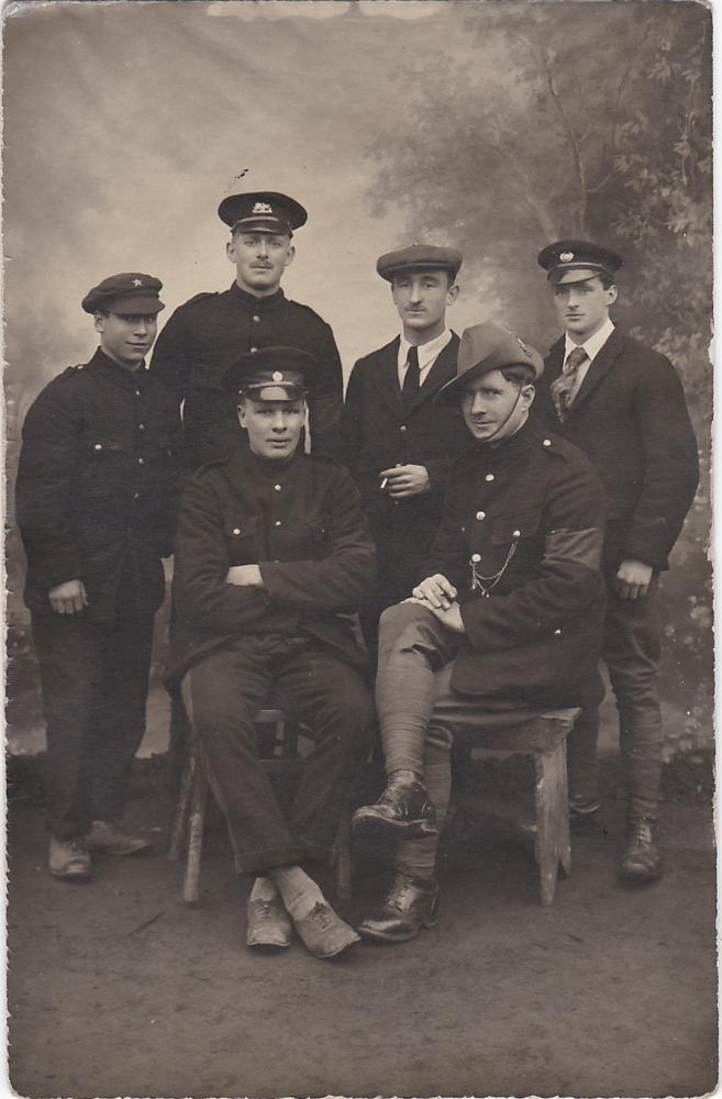 Pte. Ralph Gale at P.O.W. Camp Friedrichsfeld, Munster, Germany, 1916-1917, WWI, photo # 2, front view