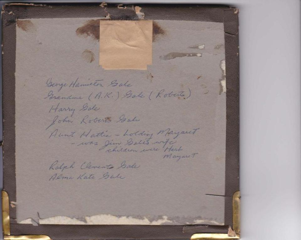 Family photo prior to war, back view, Pte. Ralph Gale Collection, Canada, WWI