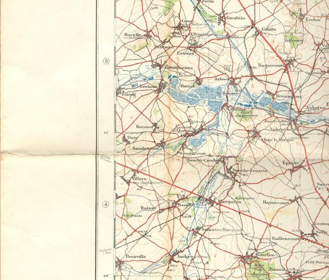Map of Valenciennes Belgium
April 1916
Middle Left #1