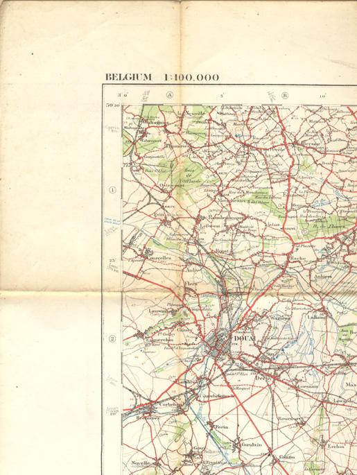 Map of Valenciennes Belgium
April 1916
Top Left #1