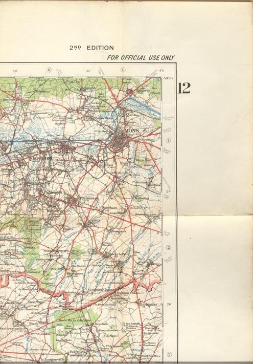 Map of Valenciennes Belgium
April 1916
Top Right #1