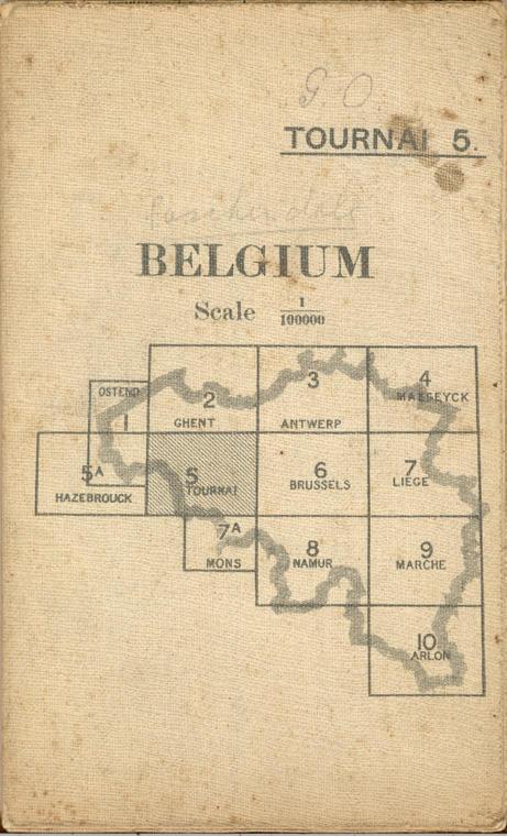 Map of Tournai Belgium
July 1912
Cover